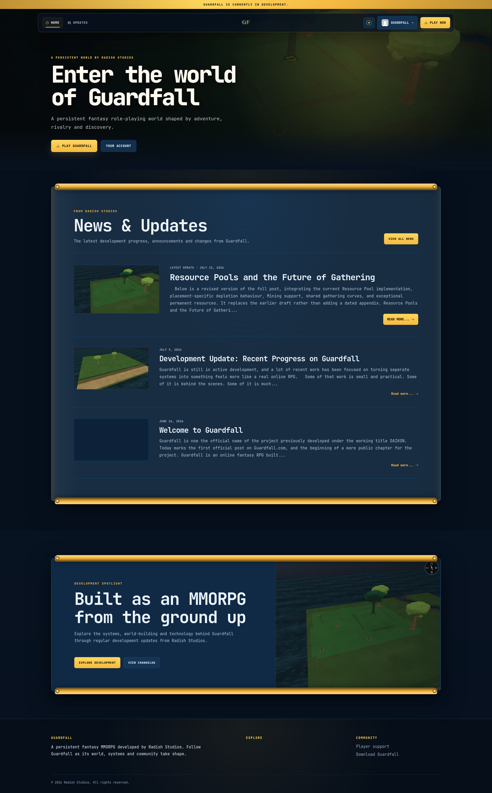 Guardfall Blue provides a cooler variation of the main interface palette.