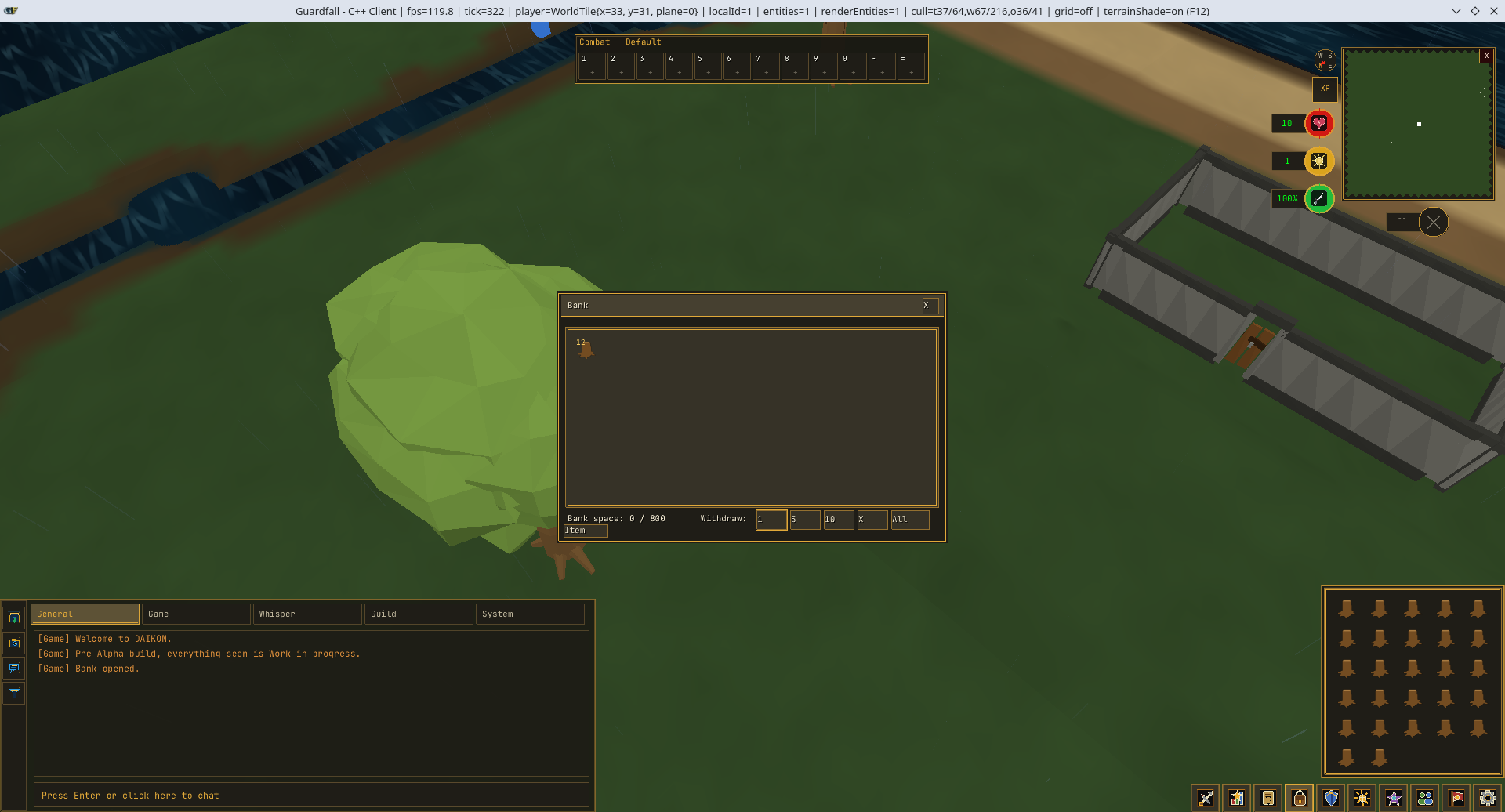 Interface pairing allows the bank and inventory to operate together as one connected activity.
