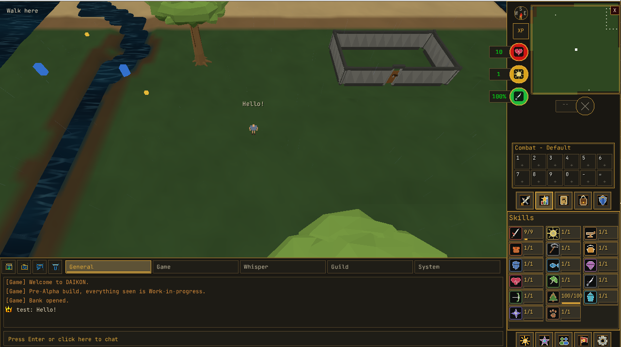 Longer messages now wrap inside the chatbox, while nearby public speech can appear above characters.